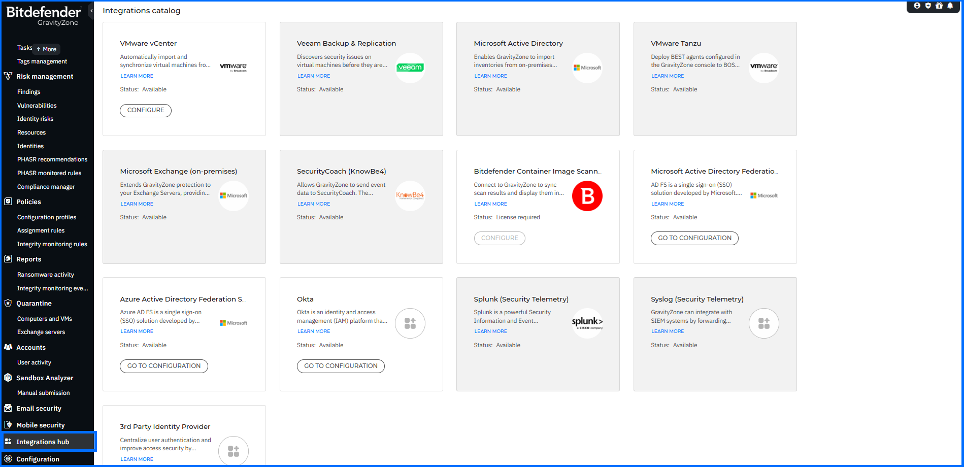 Bitdefender Gravity Zone Business Security